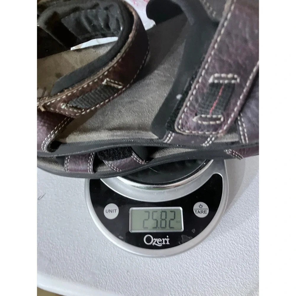 Clarks Mens Leather Adjustable Strap Sandals Dark Brown Size‎ 10M